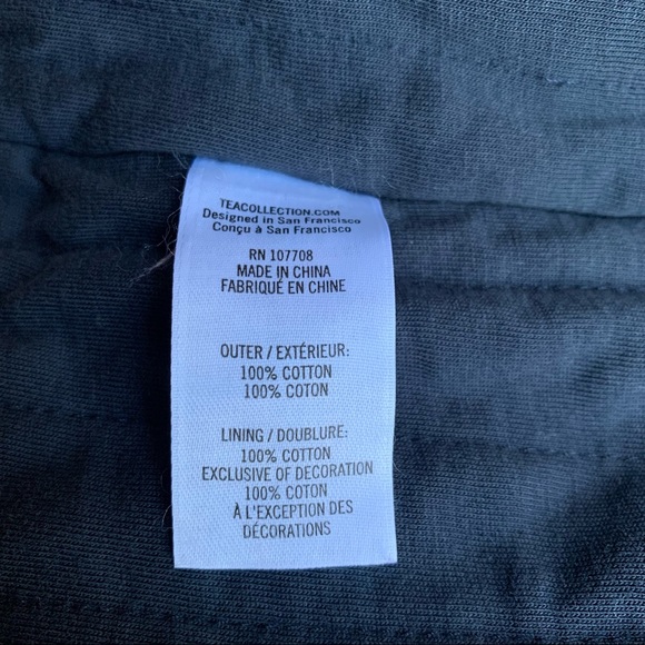 Tea Citizen Chambray Girls Zipper Vest Size Large - Picture 5 of 9